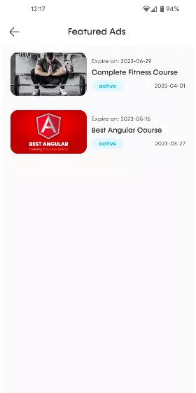 Course ratings and student testimonials