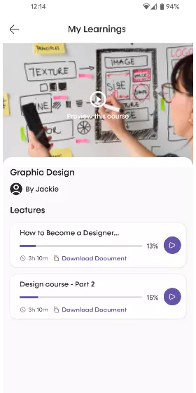 Elearning Script Student App Features — Video Lessons & Progressive Streaming