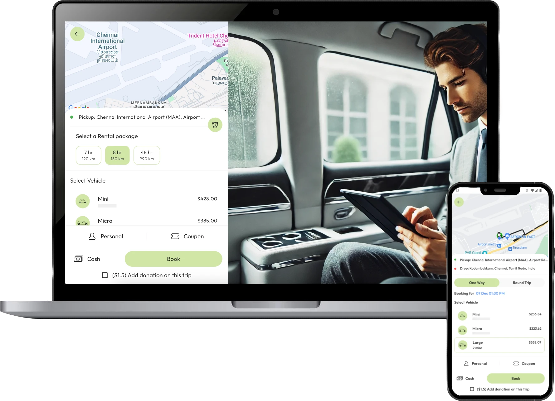 Taxisa taxi booking platform and dispatch console interface