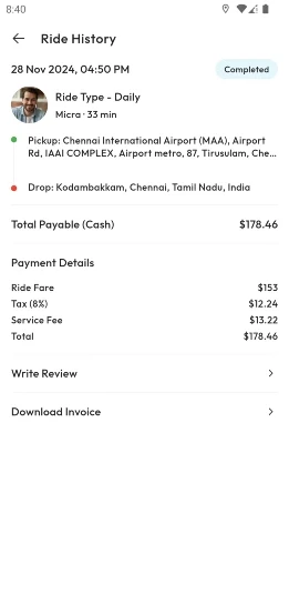 In-app wallet balance