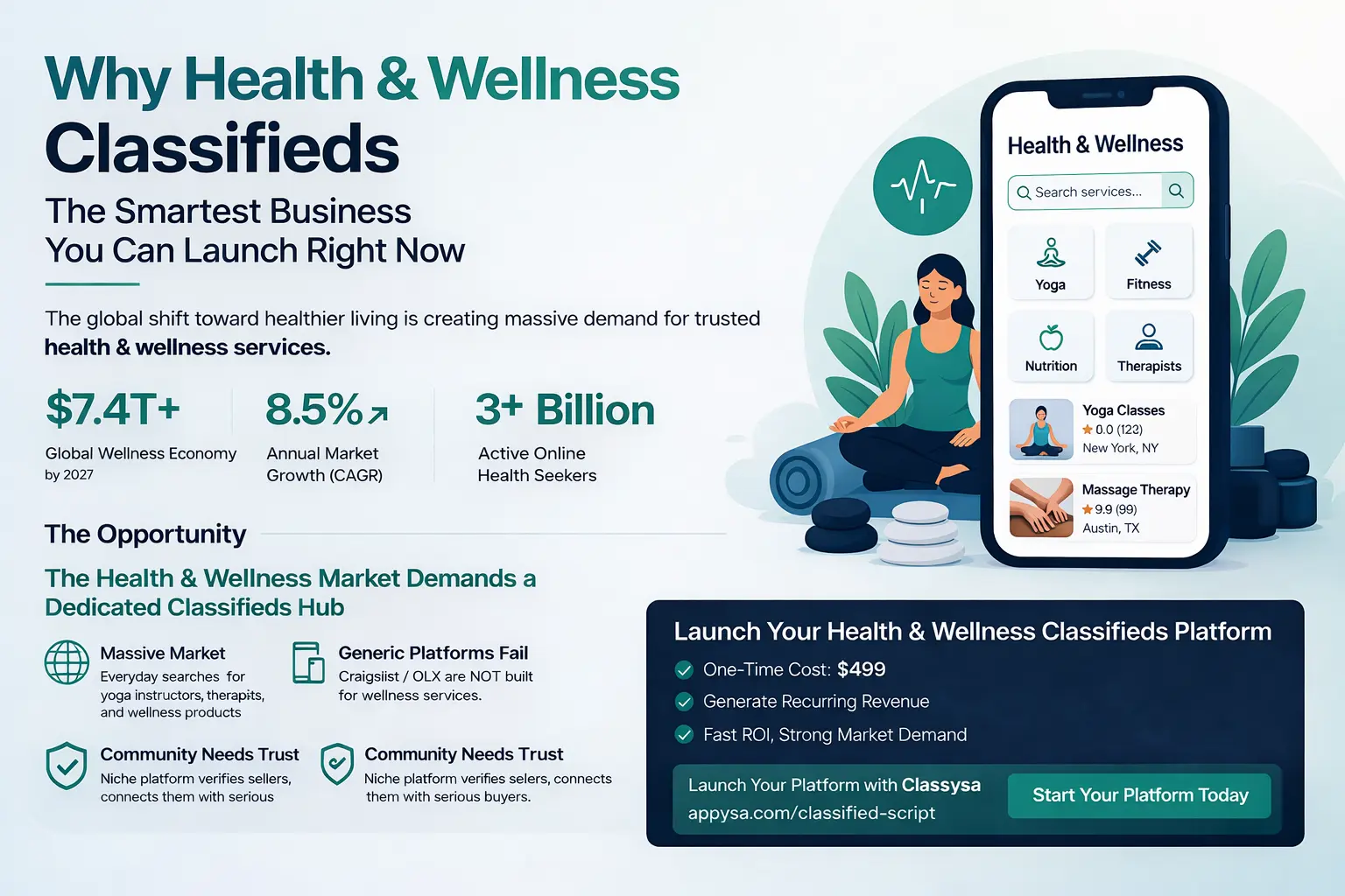 Health & Wellness Classifieds Business | Start Your Platform